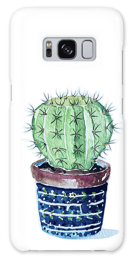 Cactus Galaxy Case featuring the painting Cactus #1 by Luisa Millicent