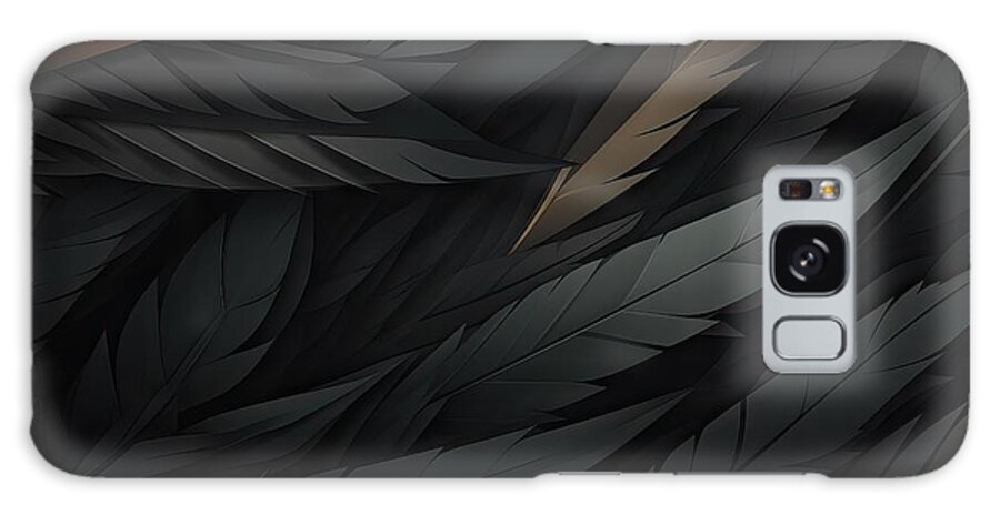 Background Galaxy Case featuring the painting Dark neutral background for wide banner #1 by N Akkash