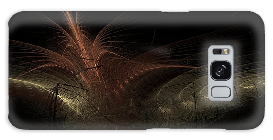 Digital Art Galaxy Case featuring the digital art Feather #1 by Fractal Art