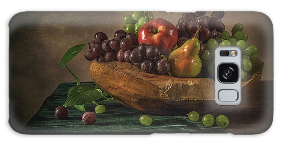 Still Life Galaxy Case featuring the pyrography Fruits #1 by Anna Rumiantseva