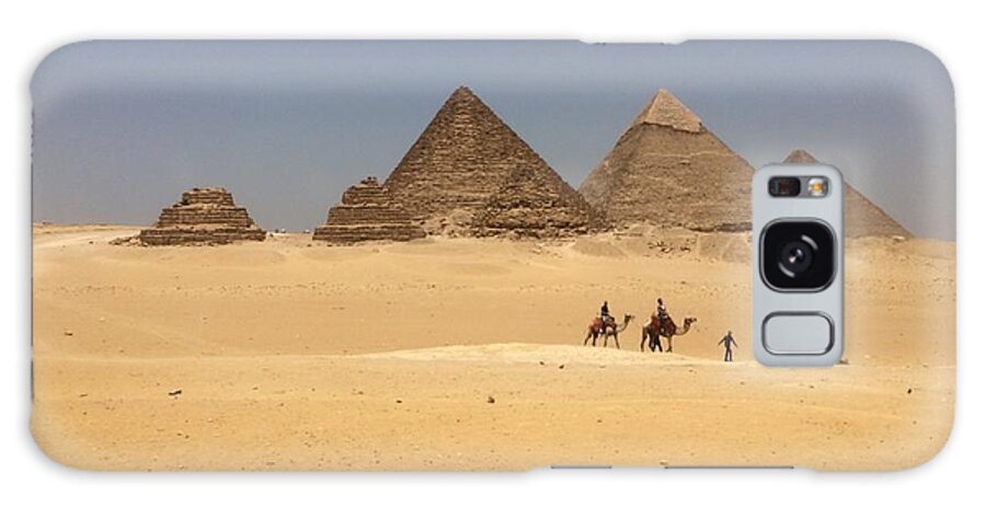 Giza Galaxy Case featuring the photograph Great Pyramids #1 by Trevor Grassi