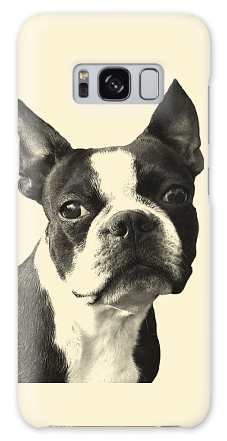 Boston Terrier Galaxy Case featuring the digital art Handsome Boy #1 by Madame Memento