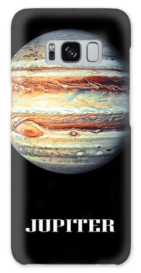Alien Galaxy Case featuring the digital art Jupiter Planet #3 by Manjik Pictures