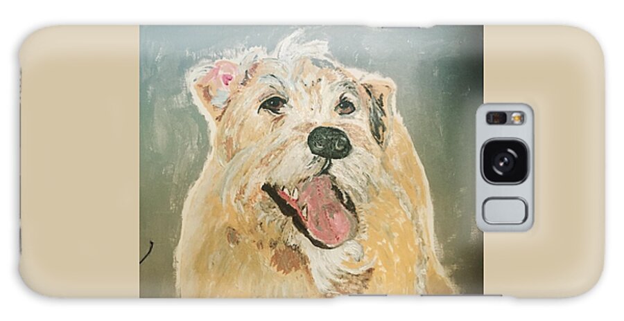 Dog Galaxy Case featuring the painting Rescue Dog From Mexico by Melody Fowler