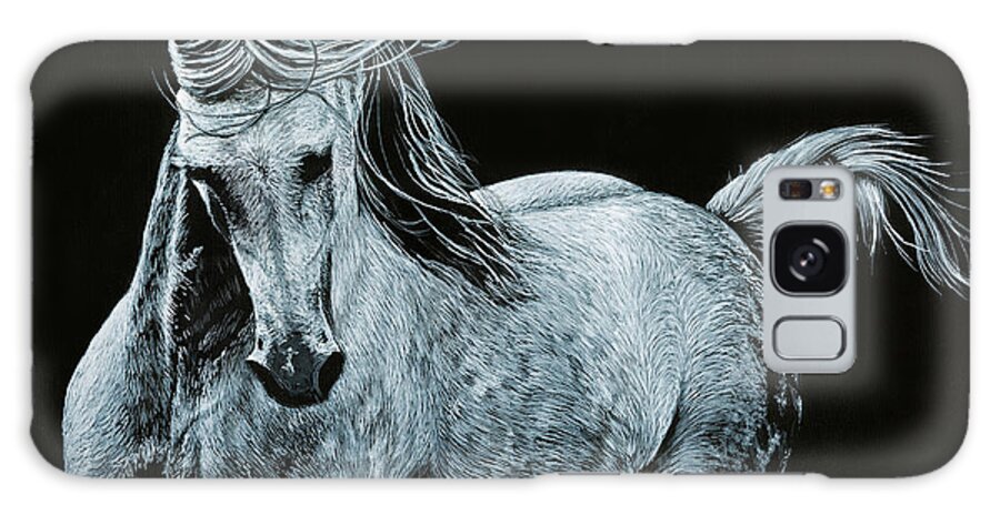 Horse Galaxy Case featuring the painting Majestic #1 by Rachel Emmett
