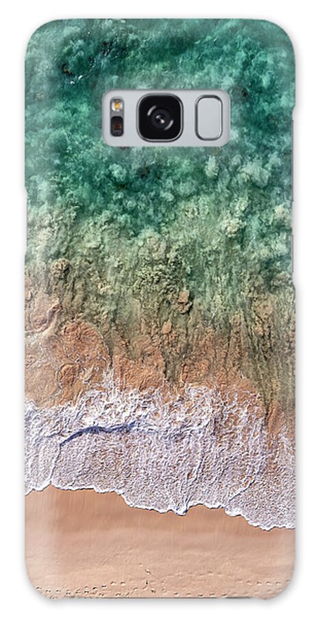 Kona Galaxy Case featuring the photograph Makalawena Beach and Surf by Christopher Johnson