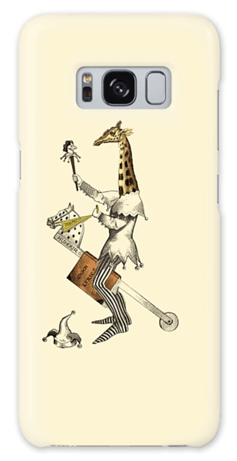 Giraffe Galaxy Case featuring the digital art Medieval Giraffe #1 by Madame Memento