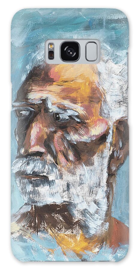 Man Galaxy Case featuring the painting Old Man #1 by Mark Ross