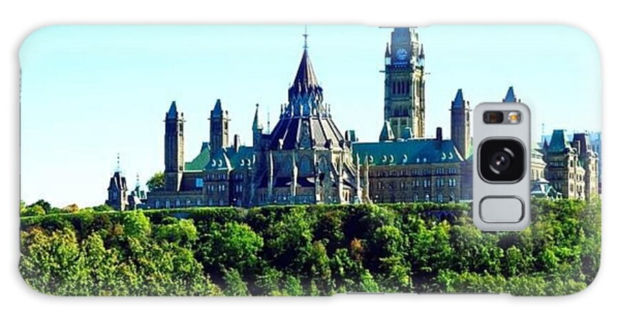 All Galaxy Case featuring the digital art Parliament Hill Ottawa in Canada KN36 #1 by Art Inspirity