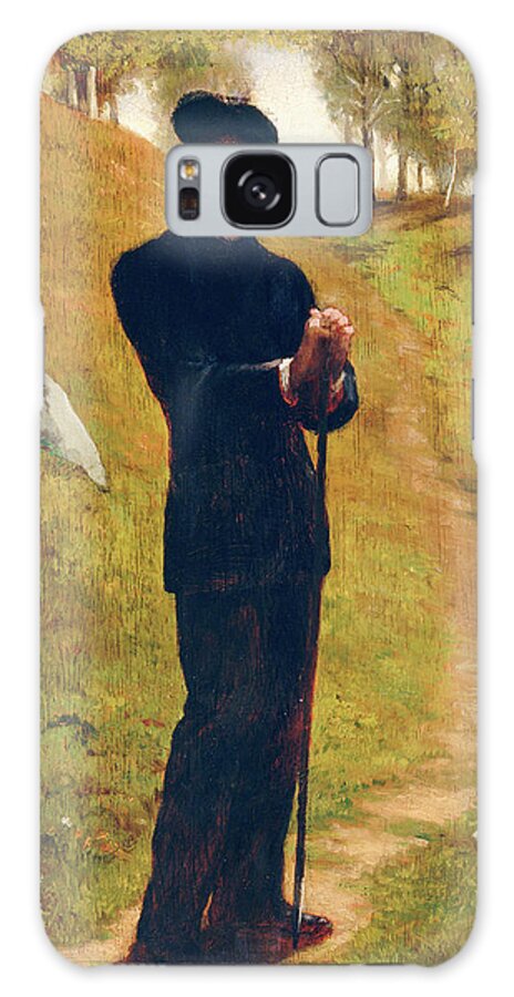 Figurative Galaxy Case featuring the painting Portrait of the Painter 1859 #1 by John La Farge