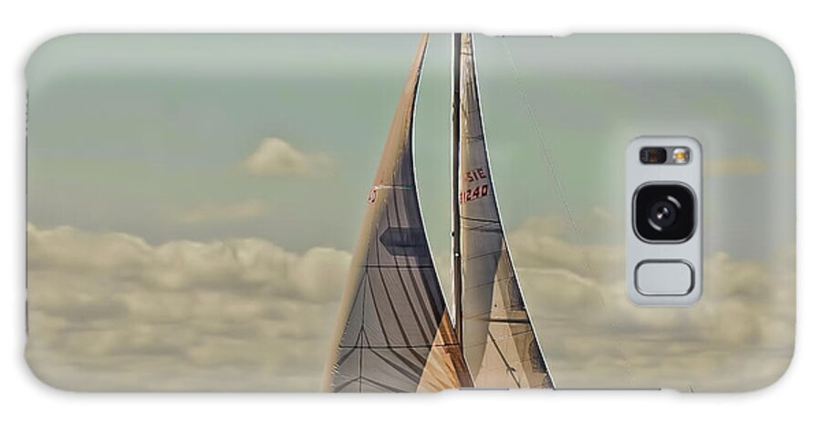 Sailboat Galaxy Case featuring the digital art Sailboat Race in Rye, New York by Cordia Murphy