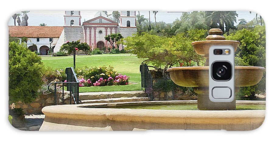 Mission Galaxy Case featuring the photograph Santa Barbara Mission #1 by Sharon Foster