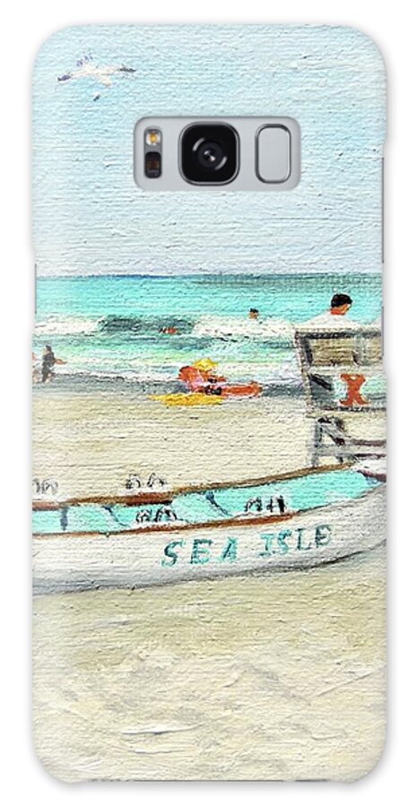Sea Isle City Galaxy Case featuring the painting Sea Isle City New Jersey #2 by Patty Kay Hall