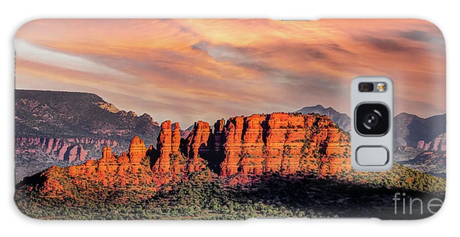 Arizona Galaxy Case featuring the photograph Sedona Redrock Monsoon 1204 by Kenneth Johnson