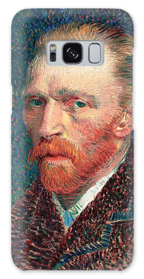 Vincent Van Gogh Galaxy Case featuring the painting Self-Portrait, 1887, Vincent Van Gogh #1 by Kithara Studio