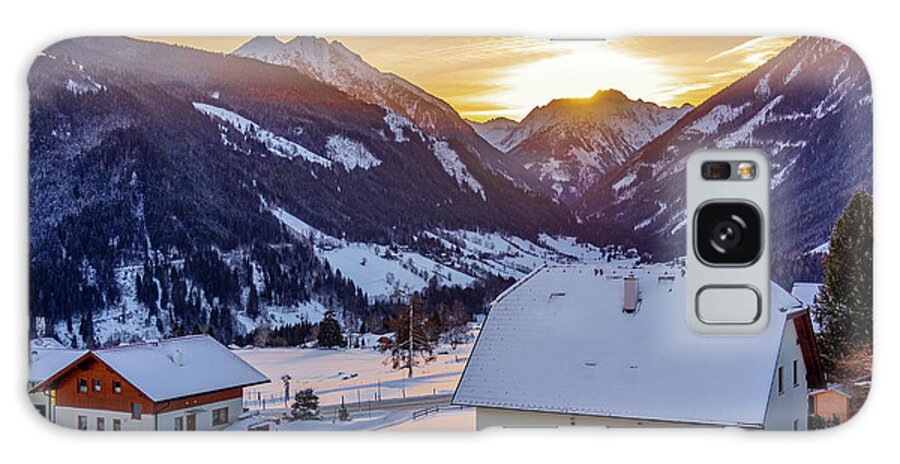 4x3 Galaxy Case featuring the photograph Snowy Valley Dawn, Rohrmoos, Austria #1 by Mark Llewellyn
