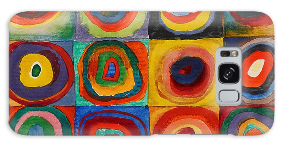Abstract Galaxy Case featuring the painting Squares With Concentric Circles by Wassily Kandinsky