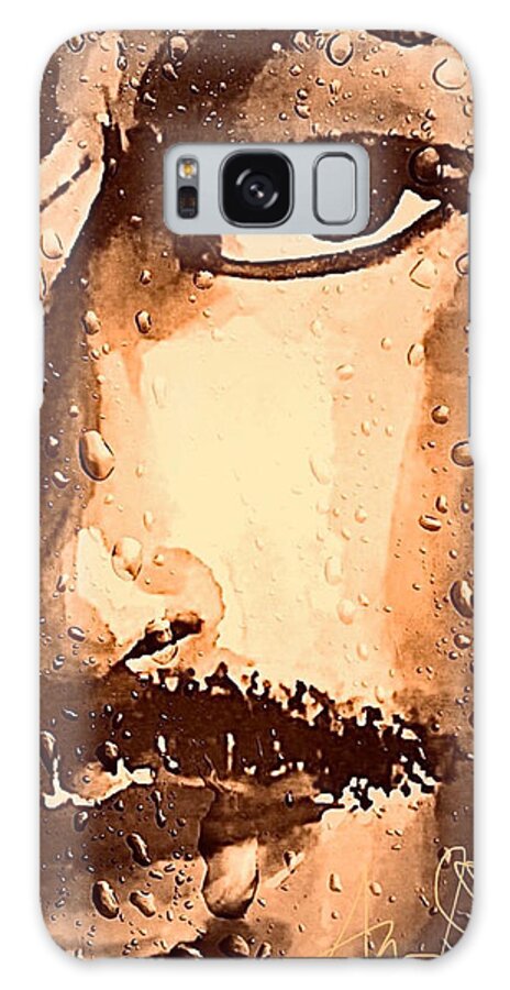  Galaxy Case featuring the painting Tears by Angie ONeal