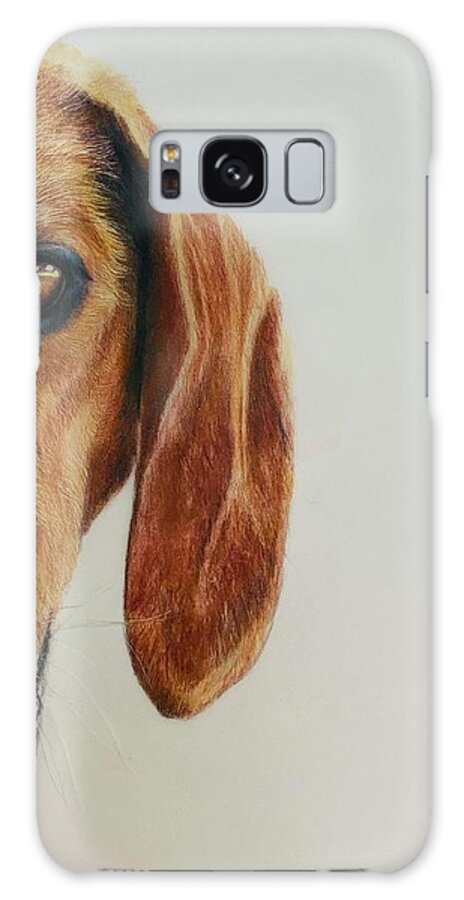 Fox And Hound Galaxy Case featuring the painting The Hound #1 by Kathy Laughlin