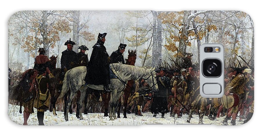 March Galaxy Case featuring the painting The March to Valley Forge #1 by William Trego