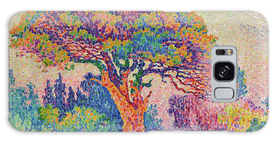 Painting Galaxy Case featuring the painting The Pine Tree at Saint Tropez by Paul Signac by Mango Art