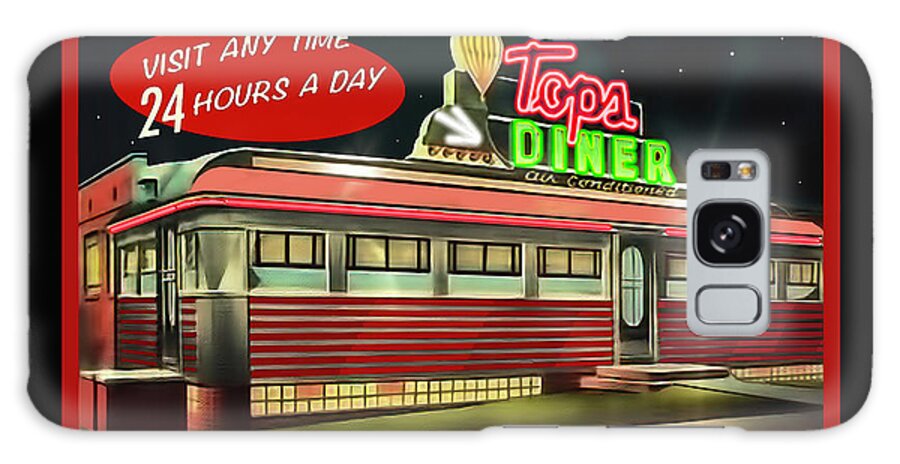Top's Diner Galaxy Case featuring the photograph Top's Diner #1 by ARTtography by David Bruce Kawchak