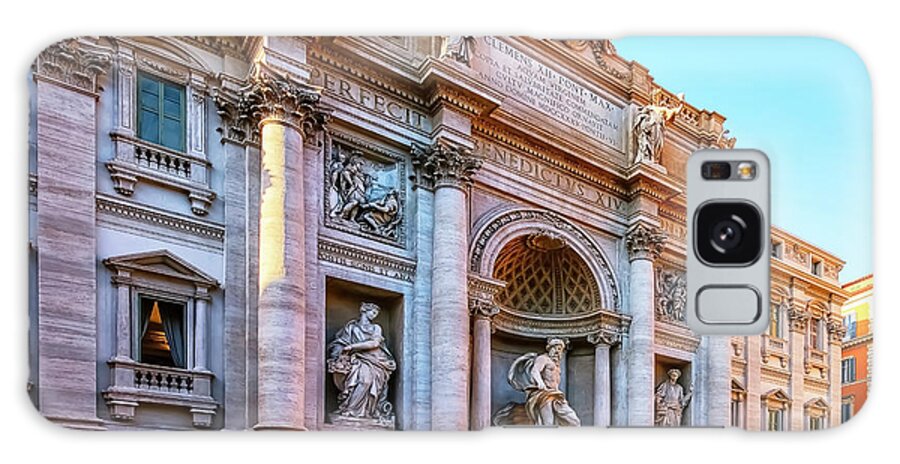 Fountain Galaxy Case featuring the photograph Trevi Fountain #1 by Manjik Pictures