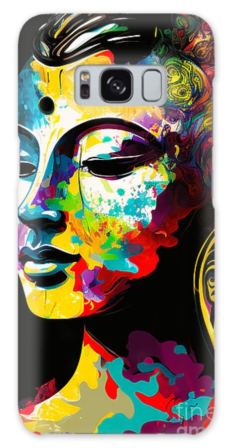 Buddha Galaxy Case featuring the digital art Buddha Art Print by Crystal Stagg