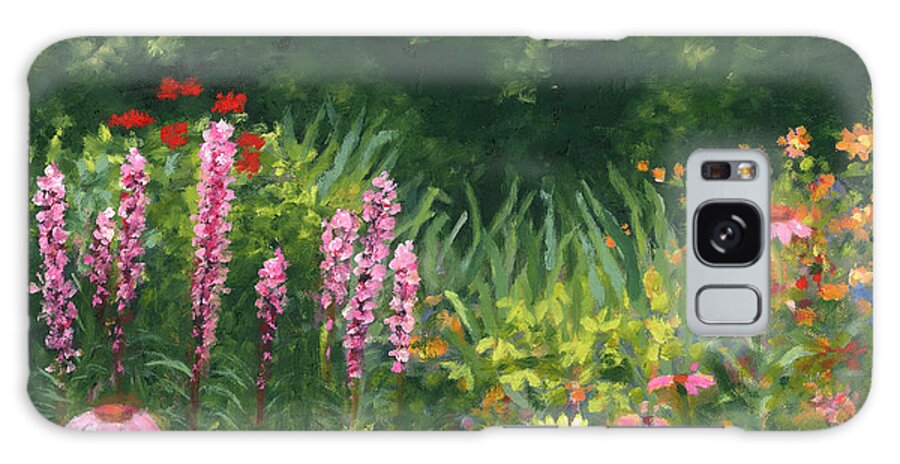 Garden Galaxy Case featuring the painting Wildflower Garden #1 by Diane Martens