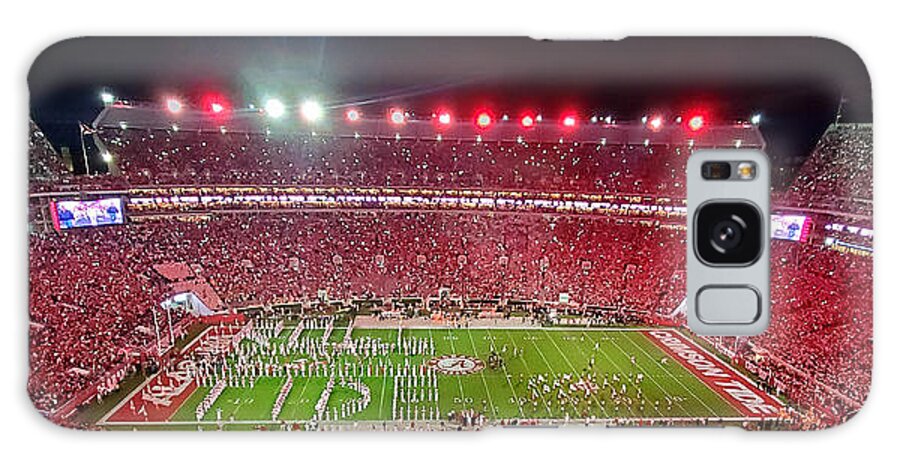 Gameday Galaxy Case featuring the photograph Night Panorama Bryant-Denny Stadium #11 by Kenny Glover