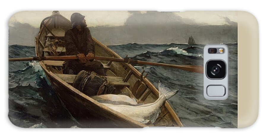 Winslow Homer Galaxy Case featuring the painting The Fog Warning by Winslow Homer by Mango Art