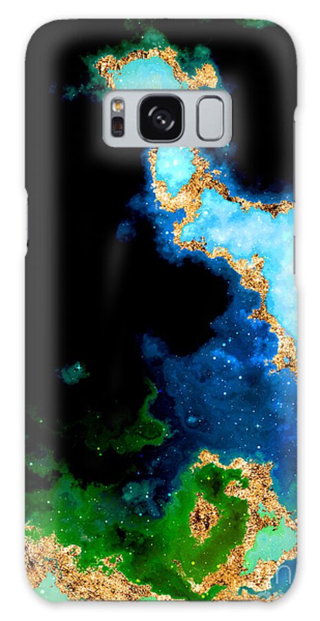 Holyrockarts Galaxy Case featuring the mixed media 100 Starry Nebulas in Space Abstract Digital Painting 040 by Holy Rock Design
