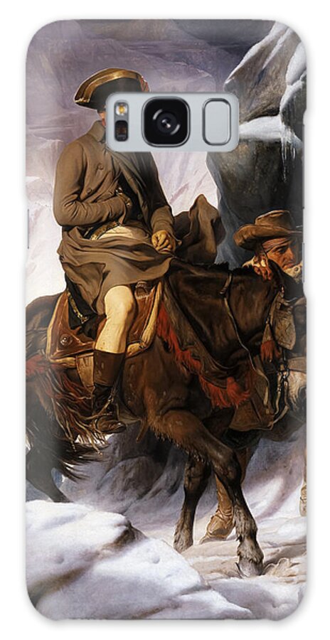 Napoleon Galaxy Case featuring the painting Napoleon Crossing the Alps by Paul Delaroche by Mango Art