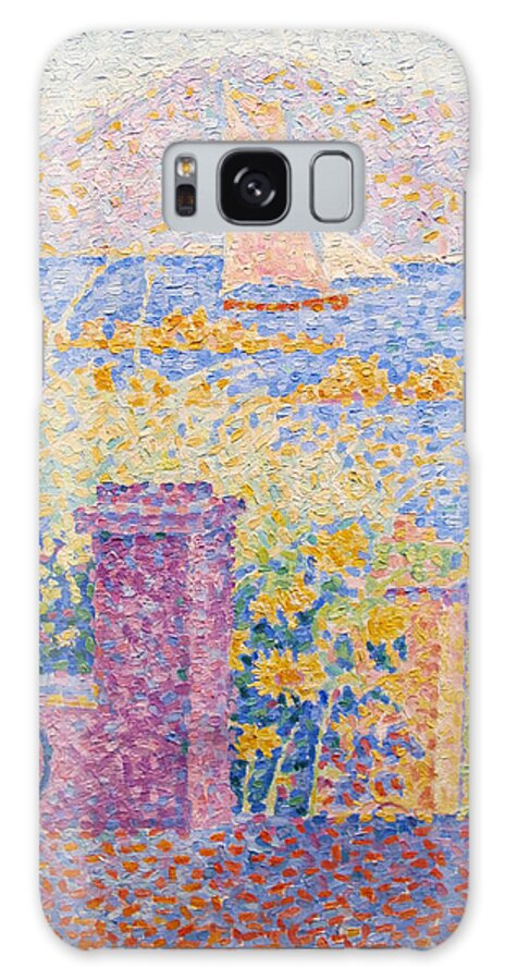 Pointillism Galaxy Case featuring the painting Paul Signac #11 by Achraf Hamdi