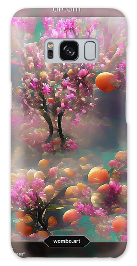 Abstract Galaxy Case featuring the digital art A I Peach Trees #1 by Denise F Fulmer