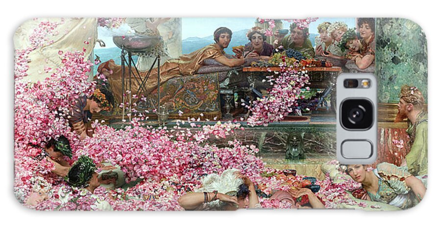Lawrence Alma-tadema Galaxy Case featuring the painting The Roses of Heliogabalus by Lawrence Alma-Tadema by Mango Art