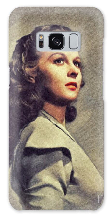 Susan Galaxy Case featuring the painting Susan Hayward, Vintage Actress #13 by Esoterica Art Agency