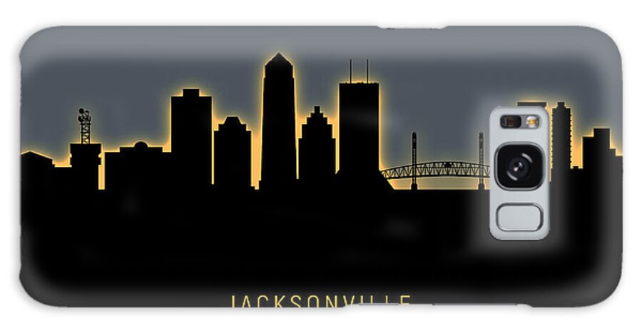 Jacksonville Galaxy Case featuring the digital art Jacksonville Florida Skyline #15 by Michael Tompsett