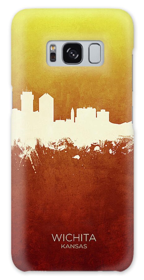Wichita Galaxy Case featuring the digital art Wichita Kansas Skyline #16 by Michael Tompsett