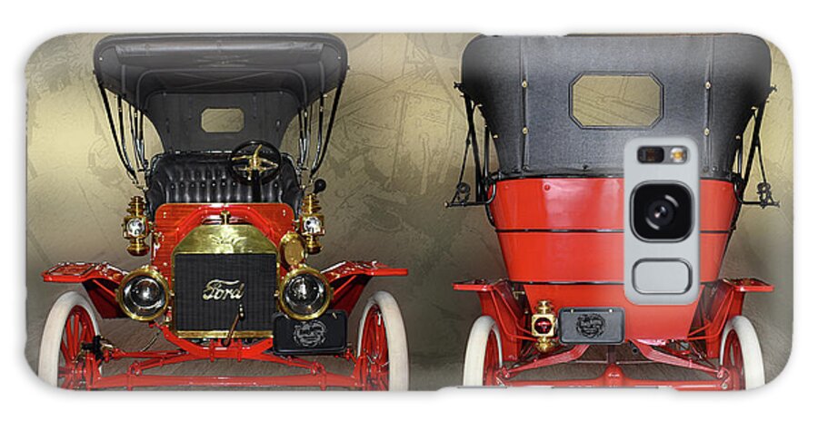 Digital Art Galaxy Case featuring the digital art 1909 Ford Model T Touring Carriage by Anthony Ellis