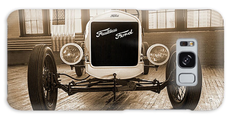 Rat Galaxy Case featuring the digital art 1926 Ford Model-t Racer - Monochrome by Anthony Ellis