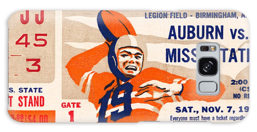 Auburn Galaxy Case featuring the photograph 1959 Auburn vs. Mississippi by Row One Brand