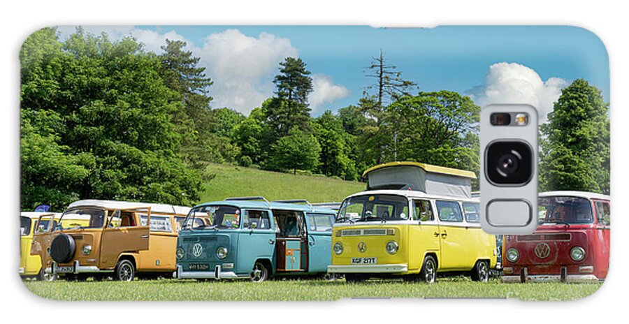 Vw Galaxy Case featuring the photograph 1970s VW Camper Vans by Tim Gainey