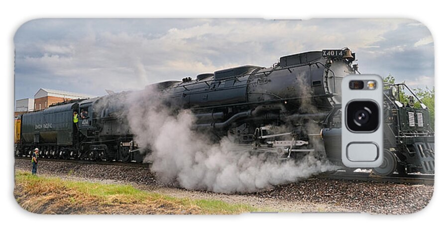Big Boy #4014 Steam Locomotive Galaxy Case featuring the photograph Big Boy #4014 Steam Locomotive #4 by Robert Bellomy