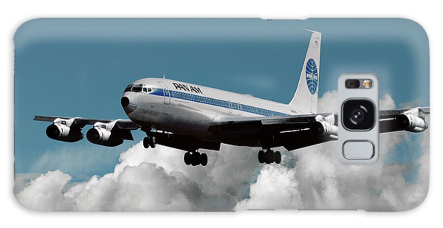 Pan American World Airways Galaxy Case featuring the photograph Classic Pan Am Boeing 707 #2 by Erik Simonsen