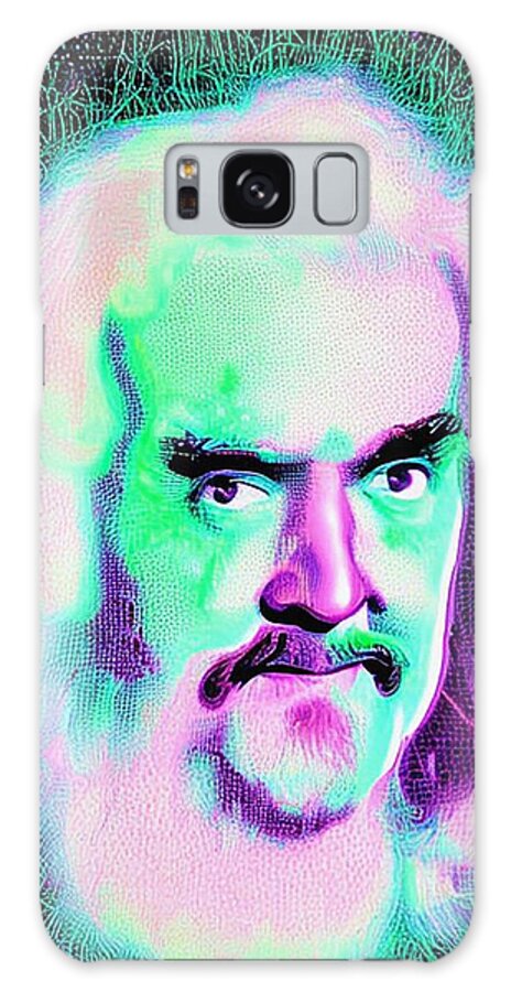  Galaxy Case featuring the digital art Hologram Of Billy Connolly Floating In Space A Vibrant Digital Illustration #2 by Edgar Dorice