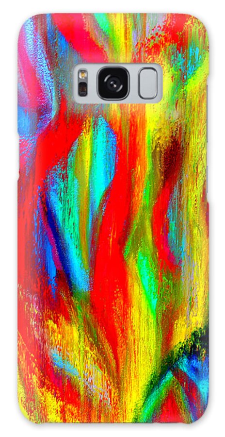 Acrylic Galaxy Case featuring the painting Inspire Experiment #2 by Stan Hamilton