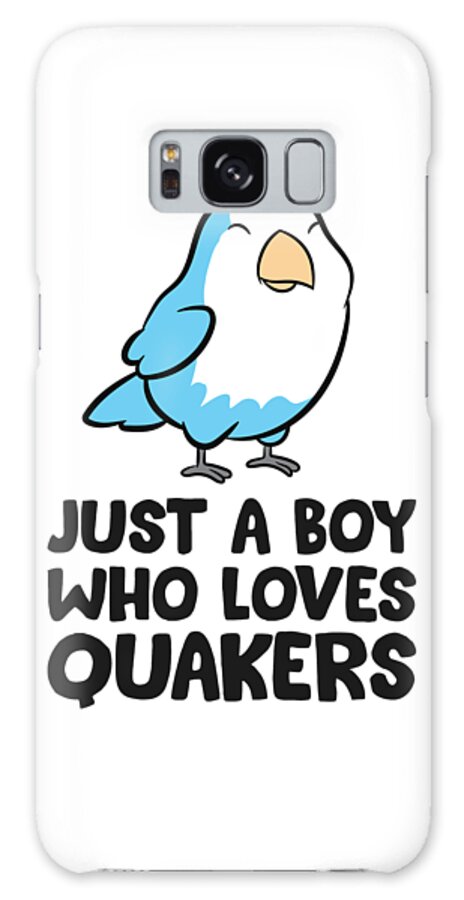 Quaker Parrot Galaxy Case featuring the tapestry - textile Just a Boy Who Loves Quakers #2 by EQ Designs