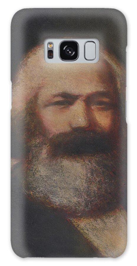 Art Galaxy S8 Case featuring the pastel Karl Marx #2 by Unknown