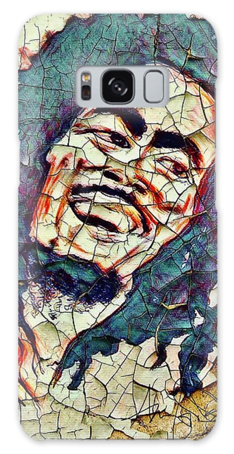  Galaxy Case featuring the mixed media One Love #2 by Angie ONeal